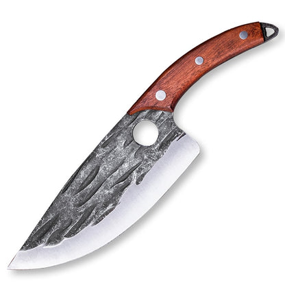 5.5&quot; Meat Cleaver Hunting Knife Handmade Forged Boning Knife Serbian Chef Knife Stainless Steel Kitchen Knife Butcher Fish Knife