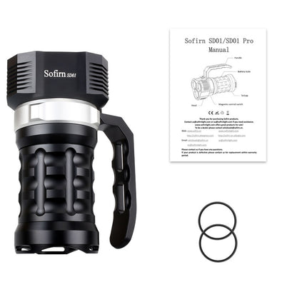 Sofirn SD01 6000LM Powerful Diving Light 3* SST40 LED Dive Flashlight Underwater Torch 4 Modes Magnetic Control Switch