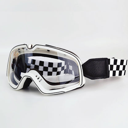 Retro Motorcycle Goggles Ski Glasses Motocross Sunglasses Vintage Cycling Racing Woman Cafe Racer Chopper Moto Cross MTB ATV