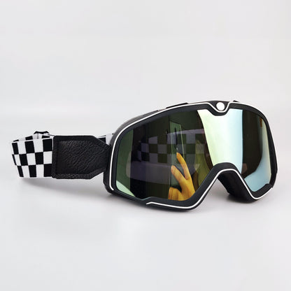 Retro Motorcycle Goggles Ski Glasses Motocross Sunglasses Vintage Cycling Racing Woman Cafe Racer Chopper Moto Cross MTB ATV