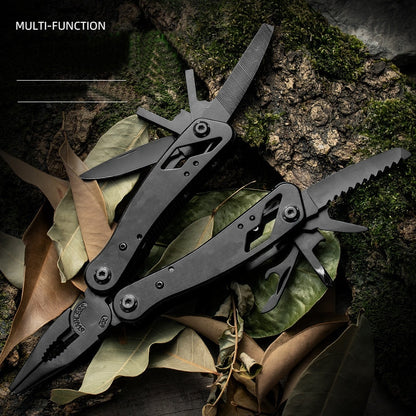 Stainless steel multi-function pliers outdoor mini folding pliers emergency tool pliers EDC Multifunction Military Tactical