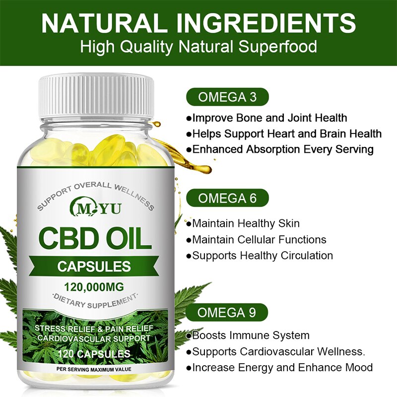 CBD OIL Is Rich In Omega-3/6/9 Fish Oil,improves Bad Mood,bone and Joint Health,relieves Stress,improves Memory and Intelligence