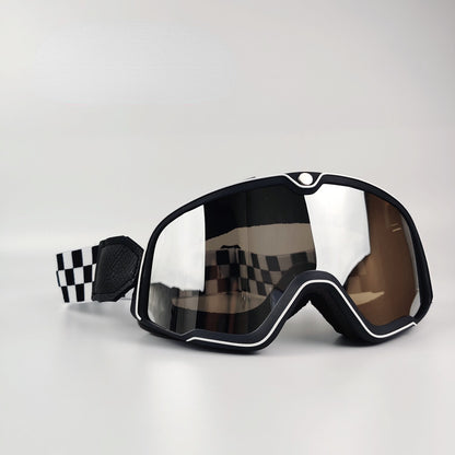 Retro Motorcycle Goggles Ski Glasses Motocross Sunglasses Vintage Cycling Racing Woman Cafe Racer Chopper Moto Cross MTB ATV