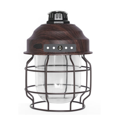 Vintage Metal Hanging Camping Lanterns 3600mAh Battery Powered Warm Light Led Camp Lantern Rechargeable Tent Light For Outdoor