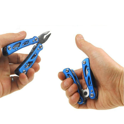 12 in 1 Outdoor Camping Survival Tools Portable Mini Multitool 420 Stainless Steel Cutter Pliers Knife Screwdriver Bottle Opener