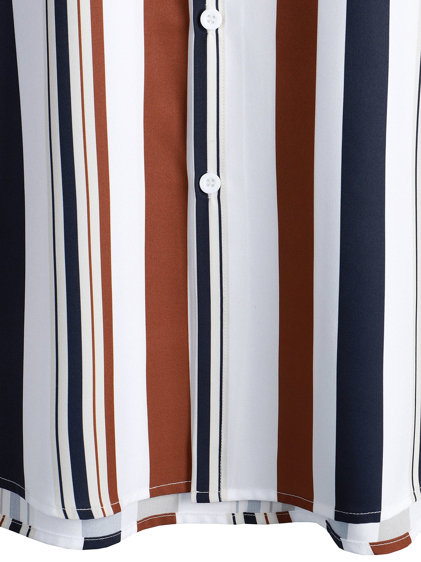 Striped Shirt Men's Casual  Digital Printing