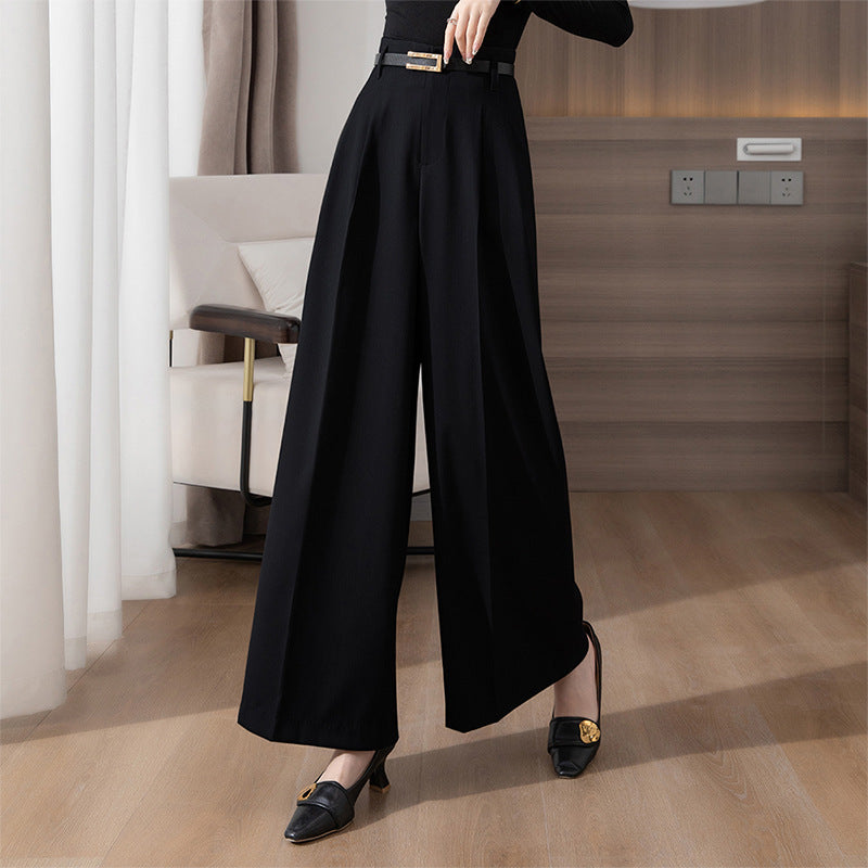 Women's Spring New High Waist Wide Leg Pants