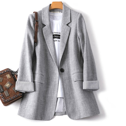 Women's Spring And Summer New Loose Casual Korean Spring And Autumn Jacket