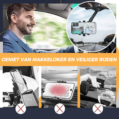 Retractable Car Phone Holder™ | Stevige en draaibare houder voor alle soorten telefoons