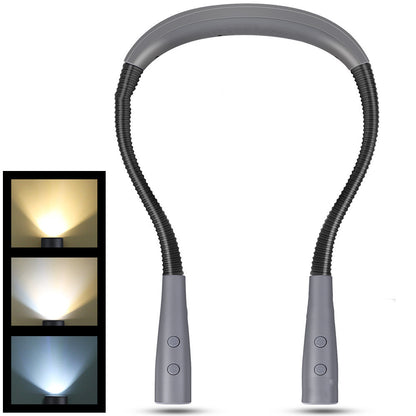 Estudiante de carga USB que lee la luz de lectura LED portátil