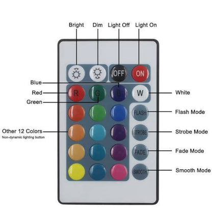 Iniciales de luz nocturna de madera + nombre y control remoto