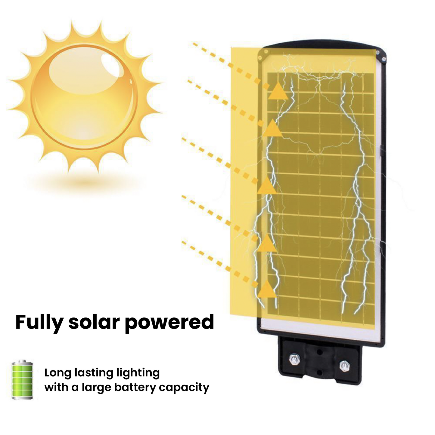 60W Solar Straat Licht met hoge helderheid 6000 Lumen