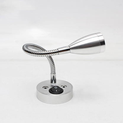 Luz de tubo LED Luz de punto pequeño Luz de pared Luz de pared Luz de lectura LED RV 12v 1w con interruptor Luz de lectura de yate