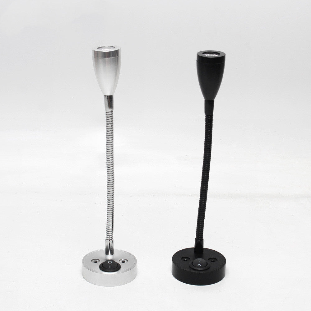Luz de tubo LED Luz de punto pequeño Luz de pared Luz de pared Luz de lectura LED RV 12v 1w con interruptor Luz de lectura de yate