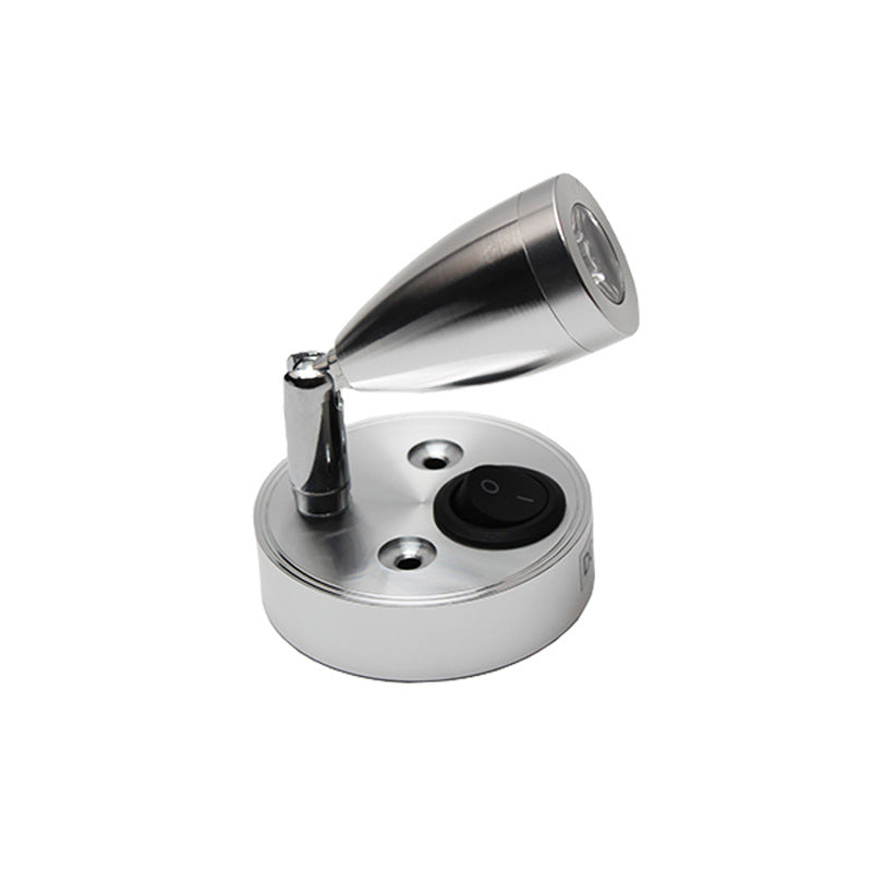 Luz de tubo LED Luz de punto pequeño Luz de pared Luz de pared Luz de lectura LED RV 12v 1w con interruptor Luz de lectura de yate