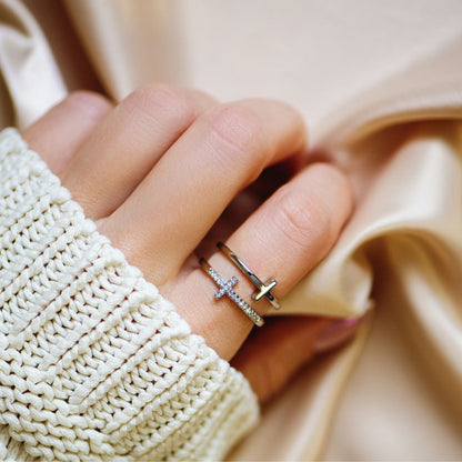 Voor mijn Dochter "Pray Through It" Tweeling Liefde-Band Ring