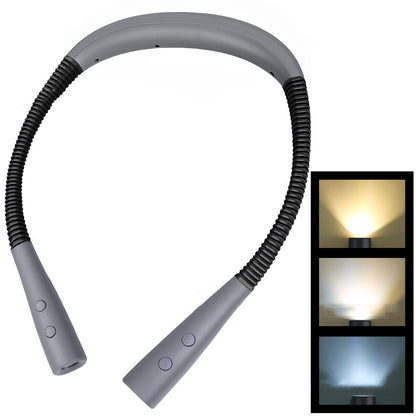 Estudiante de carga USB que lee la luz de lectura LED portátil