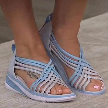 Gevlochten Vissengraad Sandalen
