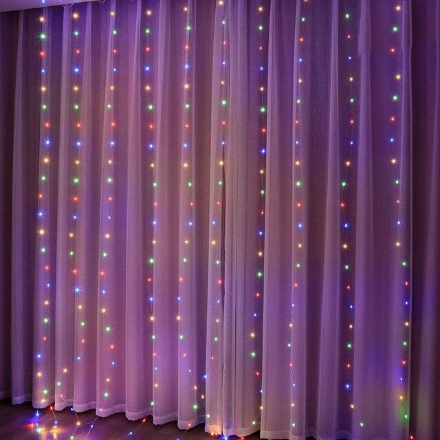 LED Gordijn Versiering - Inclusief Afstandsbediening!