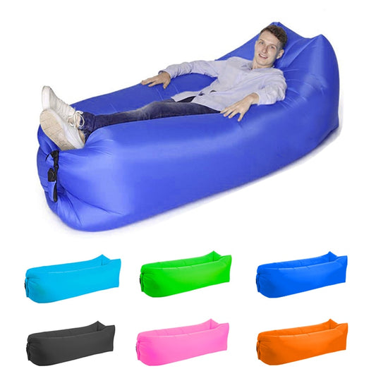 Camping Inflatable Lazy Sofa Outdoor Lazy Bag Ultralight Beach Camping Travel Sleeping Bag Air Bed Lounger Chair Sleep Camp Bag