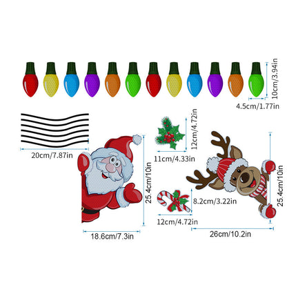 Christmas StickersFest™ | Reflecterende Kerst Lampenstickers Voor Optimale Kerstbeleving