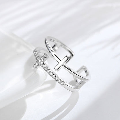 Voor mijn Dochter "Pray Through It" Tweeling Liefde-Band Ring