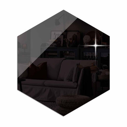 Hexagon Spiegel Stickers