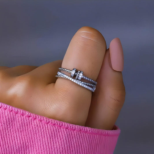 Voor mijn Dochter "Love & Protect" Fidget Ring