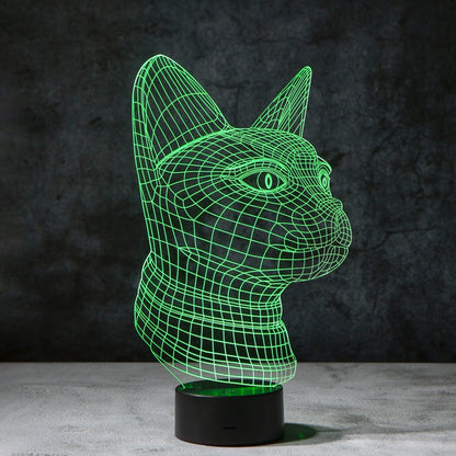 3D Kat Illusie Lamp | incl. 7 Kleuren Modus!