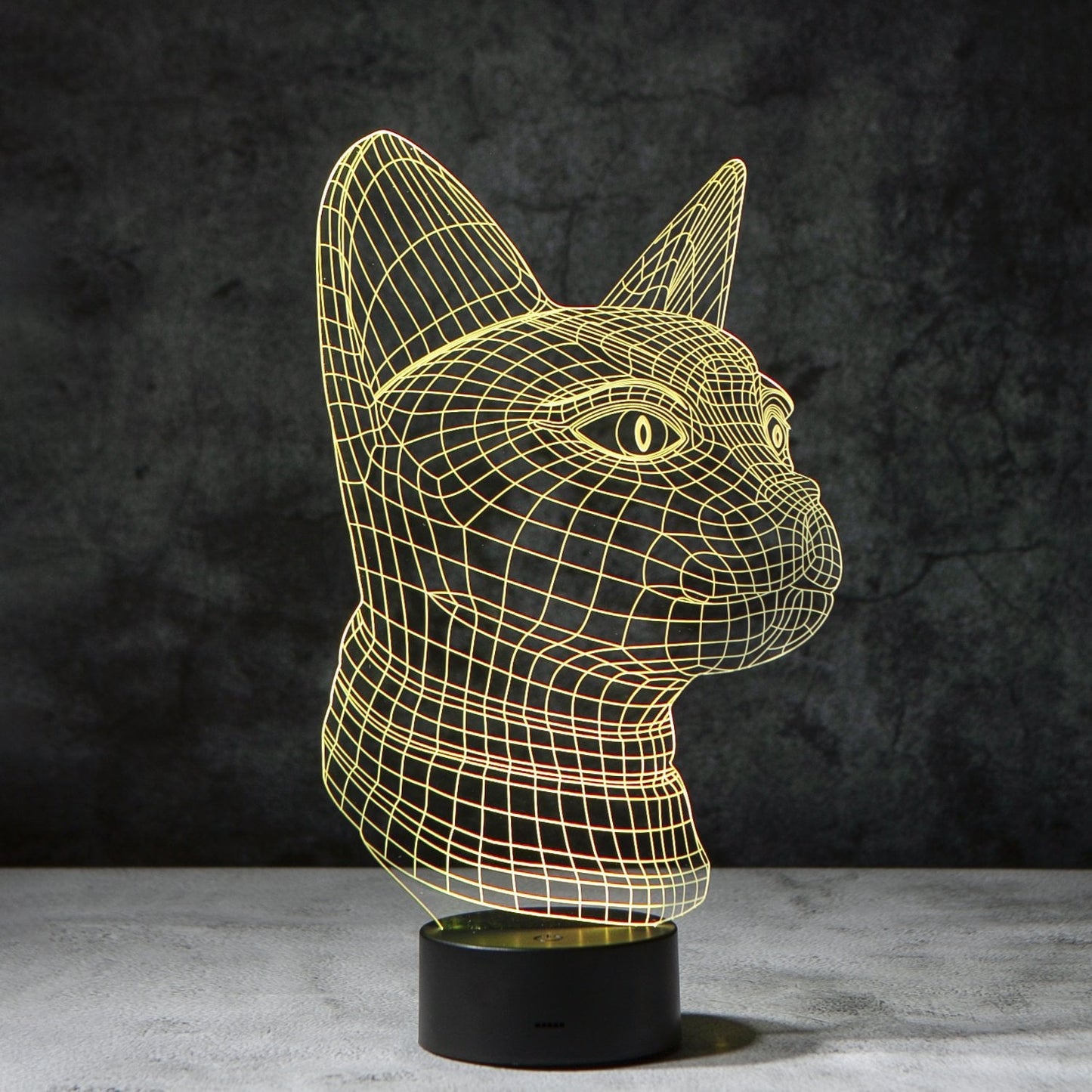 3D Kat Illusie Lamp | incl. 7 Kleuren Modus!