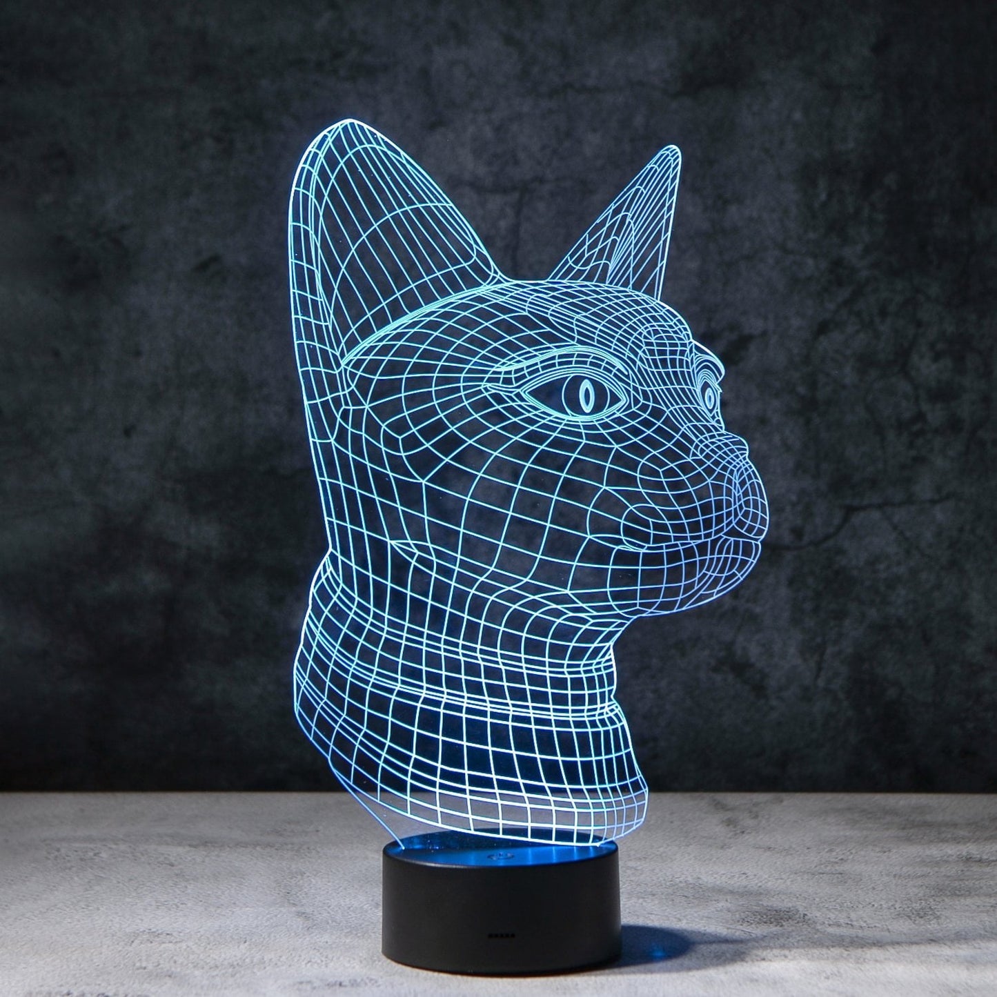 3D Kat Illusie Lamp | incl. 7 Kleuren Modus!