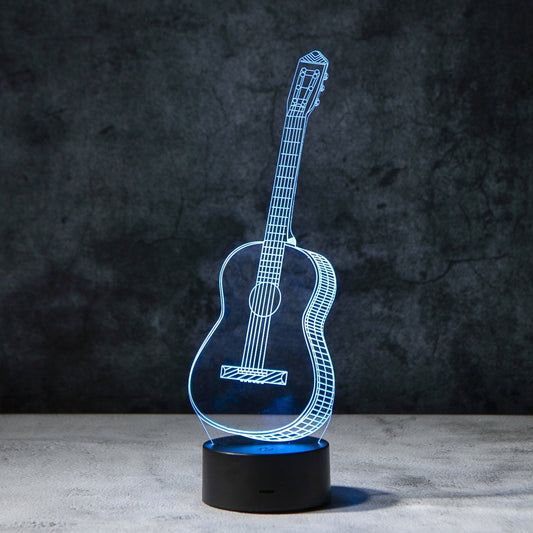 3D Gitaar Illusie Lamp | incl. 7 Kleuren Modus!