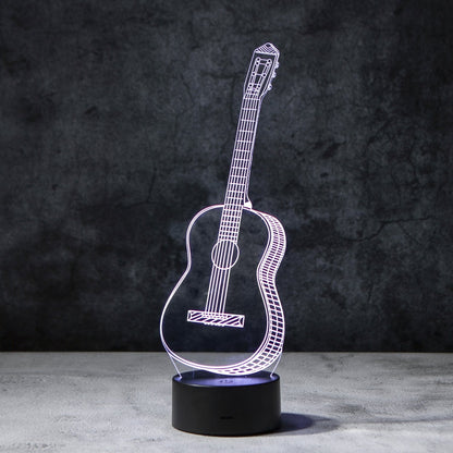 3D Gitaar Illusie Lamp | incl. 7 Kleuren Modus!