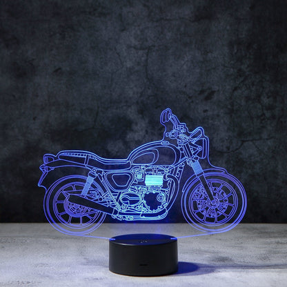 3D Motor Illusie Lamp | incl. 7 Kleuren Modus!