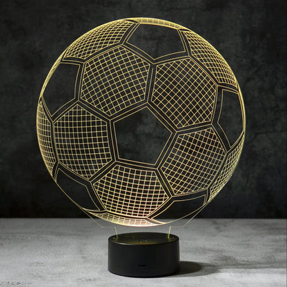 3D Voetbal Illusie Lamp | incl. 7 Kleuren Modus!
