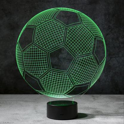 3D Voetbal Illusie Lamp | incl. 7 Kleuren Modus!