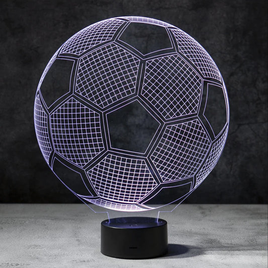 3D Voetbal Illusie Lamp | incl. 7 Kleuren Modus!