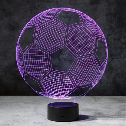 3D Voetbal Illusie Lamp | incl. 7 Kleuren Modus!