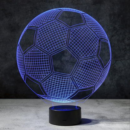 3D Voetbal Illusie Lamp | incl. 7 Kleuren Modus!