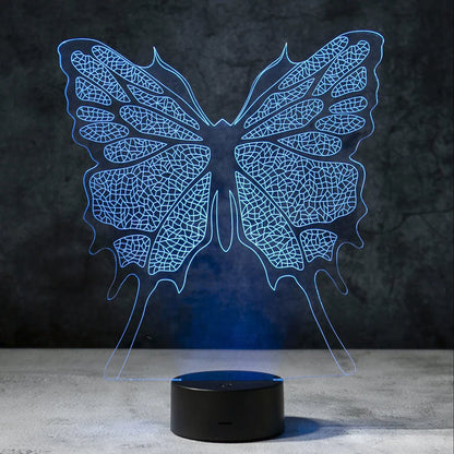3D Vlinder Illusie Lamp | incl. 7 Kleuren Modus!